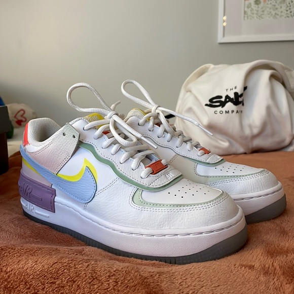 women’s Air Force 1 white hydrogen Size 8 - Picture 1 of 5